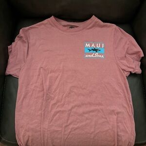 Maui and Sons Women's Mauve Short Sleeve Tee